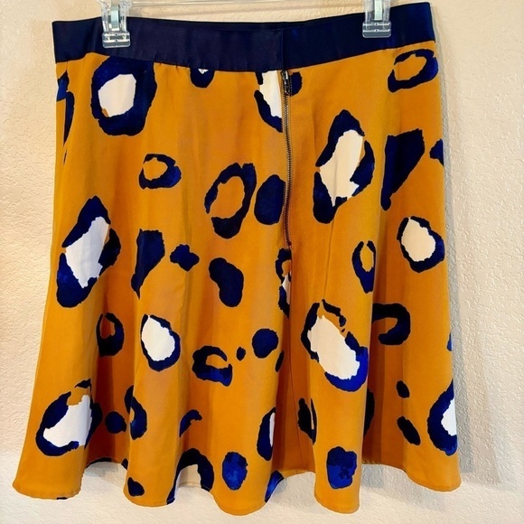 SALE! 3.1 Phillip Lim for Target Skirt Sz 14 Midi Orange Gold Blue Animal Print - Picture 9 of 16